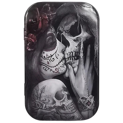 Cigarette Case Box Flip Cap Tobacco Storage Smoke Humidor Rolling Paper Jewelry Candy Coin Key Organizer Tin Flip Gifts Sealed Good Vibrations