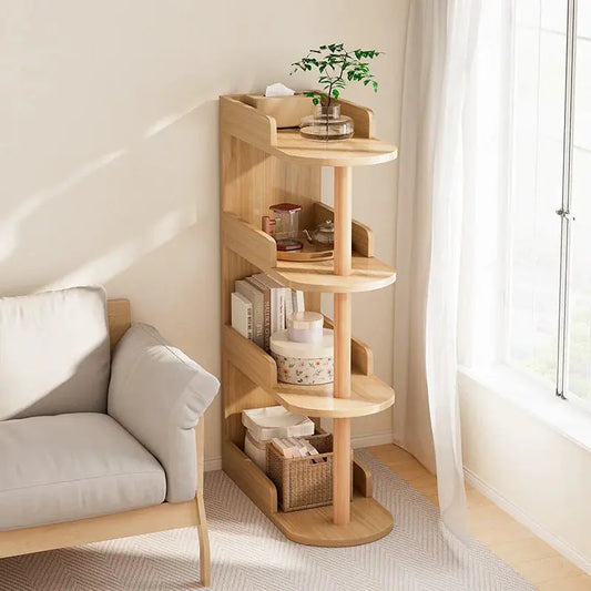 Bedroom bedside clip gap storage shelf storage cabinet small bookshelf floor rack Good Vibrations