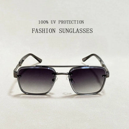 New Sunglasses For Men Luxury Fashion Glasses Sunscreen  Square Sunglasses Women Trendy Vintage Gafas De Sol Hombre Zonnebril Su Good Vibrations