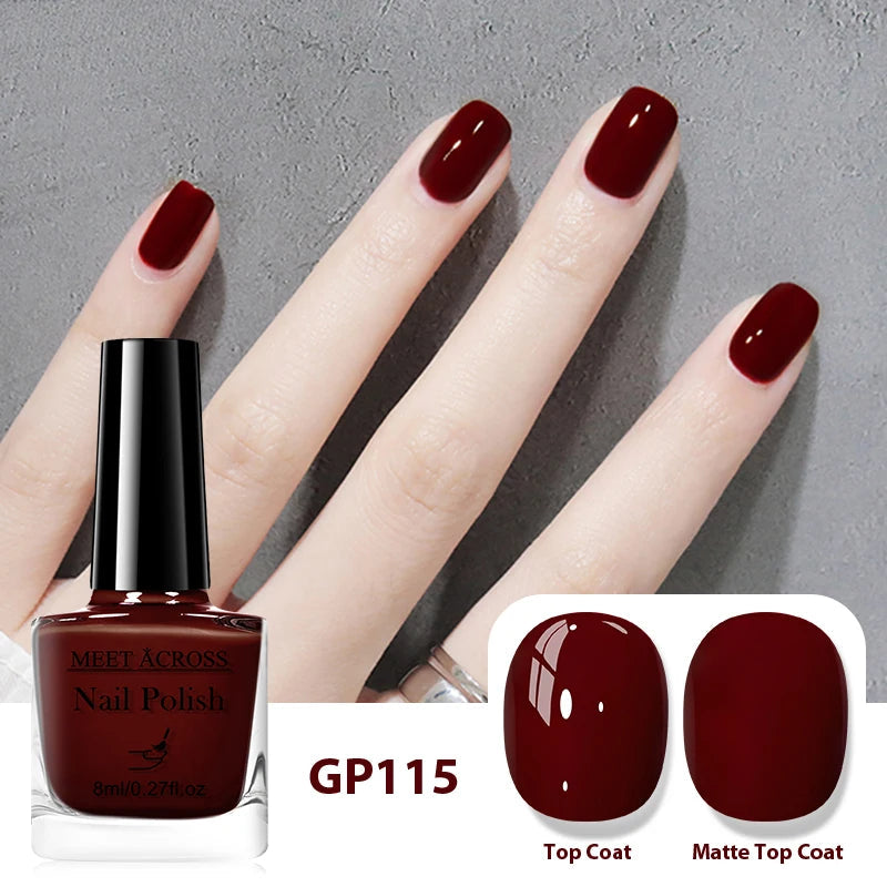 8ml Peel Off Water-Based Nail Polish Red Nails Fast Drying Long-Lasting Nail Art Polish DIY Design No Need Lamp Cure Manicure Good Vibrations