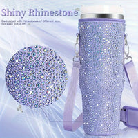 6 colors shiny rhinestone Lanyard cup protection case bag vacuum bottle compatitable for Stanley 40oz accessories vehicle Good Vibrations Adult Super Store