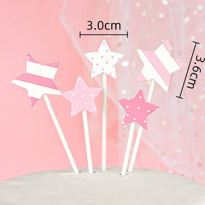 Bunny Train Cake Topper Pink Rabbit Girls Theme Decoration Princess Girl's Years Old Cake Kids Happy 1st Birthday Party Supplies Good Vibrations