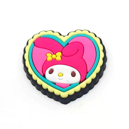 Sanrio Anime Hello kitty Kuromi Pochacco Shoe Charms for Clogs Bag Crocs Sneakers Shoe Decorations Bag Decors Good Vibrations