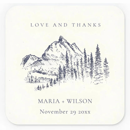 Custom Square Wedding Sticker, Personalized Wedding Stickers, Customizable Wedding Sticker, Wedding Thank You Stickers Good Vibrations