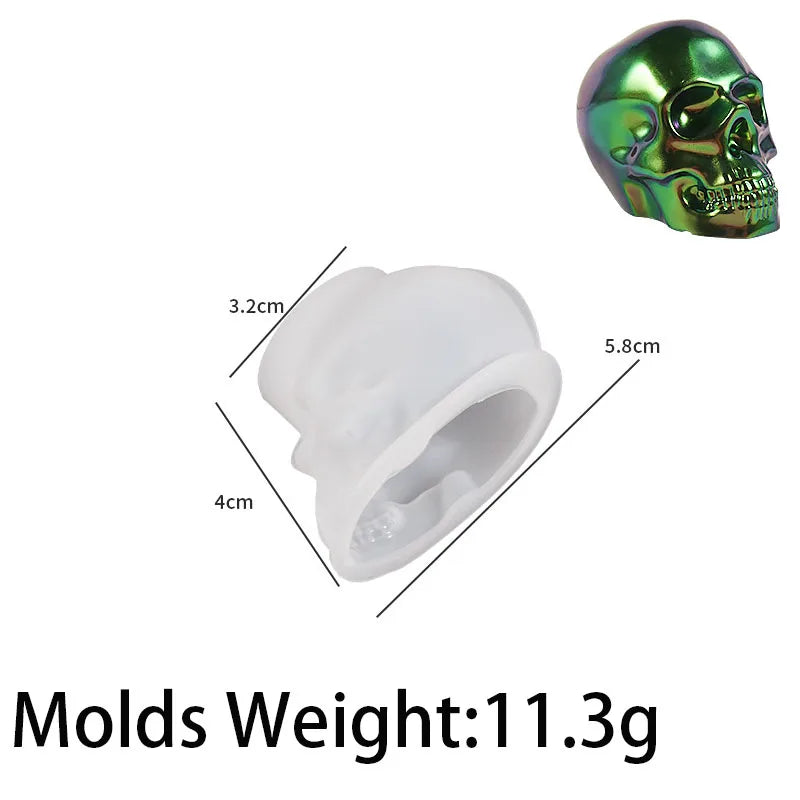 Halloween Ornament Silicone Candle Mold DIY Handmade Skull Scented Candle Soap Plaster Resin Casting Molds Home Decor Craft Gift - Good Vibrations