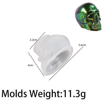 Halloween Ornament Silicone Candle Mold DIY Handmade Skull Scented Candle Soap Plaster Resin Casting Molds Home Decor Craft Gift Good Vibrations