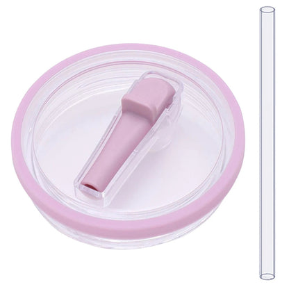 40Oz Tumbler Flip Straw Lid Replacement Spill Proof Resistant Tumbler Lid Reusable Spray Proof Tumbler Cover for stanley Cug Good Vibrations Adult Super Store