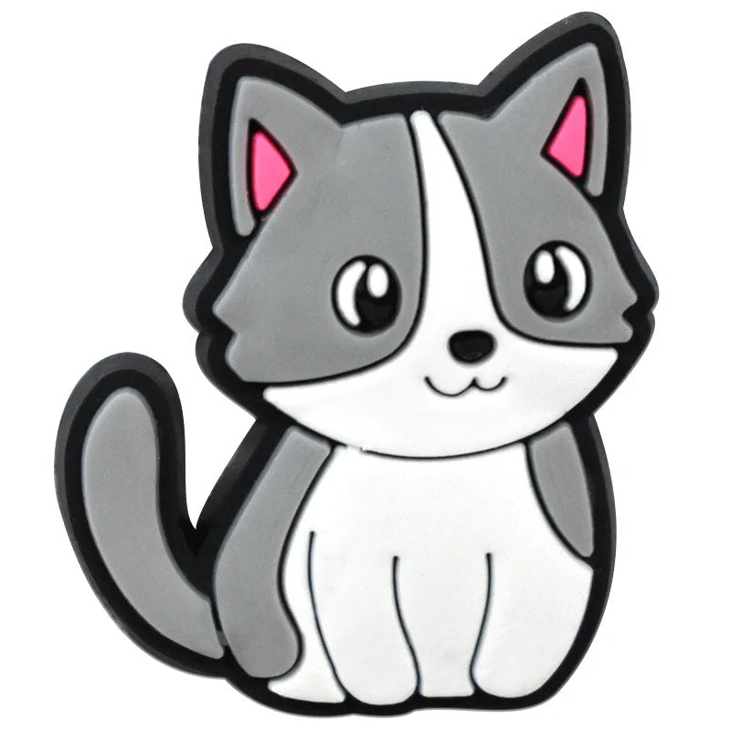 Shoe Charms for Crocs Accessories Cute cat Shoes Charm for Croc Decorations Pins Men Accessory Jeans Woman Clogs Clips Badges ﻿ Good Vibrations