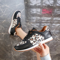 2025 Spring Women's Running Shoes, Casual Walking Training Shoes, Fashion Leopard Pattern Comfortable Casual Tennis Shoes Good Vibrations