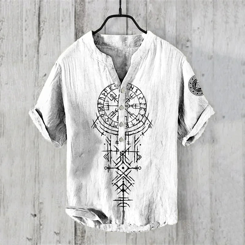 Spring and Summer Men's and Women's Shirts Independent Station Casual Hawaiian Style Shirts Men's Tops 100% Linen New Hot Sale Good Vibrations
