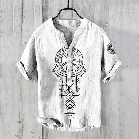 Spring and Summer Men's and Women's Shirts Independent Station Casual Hawaiian Style Shirts Men's Tops 100% Linen New Hot Sale Good Vibrations