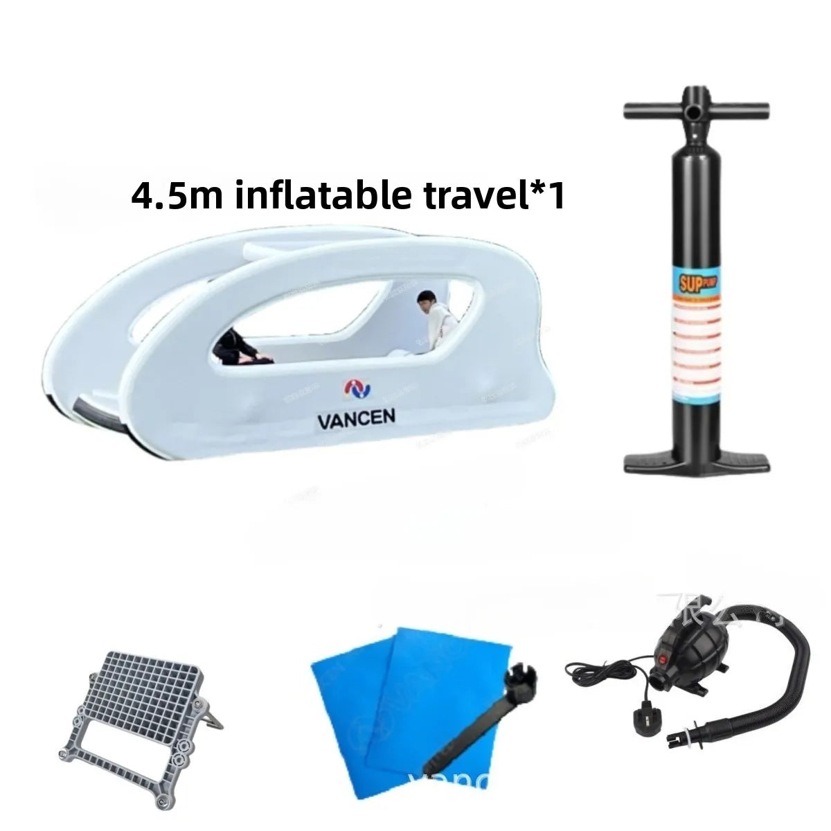 Water Inflatable Yacht Slide Portable Storage Outdoor Yacht Solar Perpetual Motion Machine Floating Bed Luya Hovercraft Good Vibrations