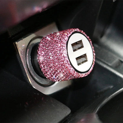 Automotive accessories embedded with pink diamonds, rhinestone interiors, essential car products - a variety of choices Good Vibrations Adult Super Store