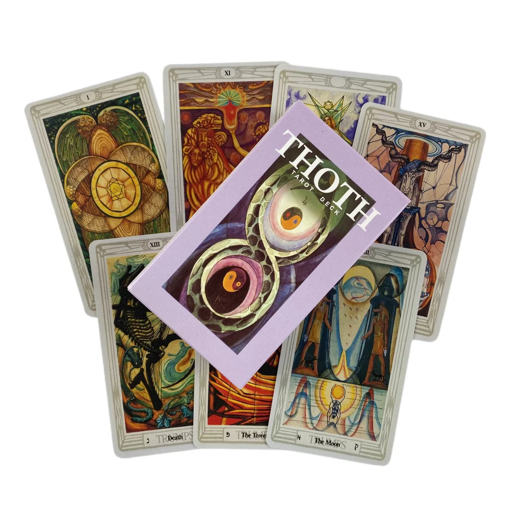 Thoth Tarot Cards A 78 Deck Oracle English Divination Edition Board Playing Games Good Vibrations