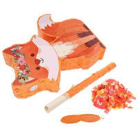 Fox Pinata Paper Toy Animal Party Decorations Kids Birthday Halloween Piñata Supplies Stand Favors Cake Accessories Football Car Good Vibrations