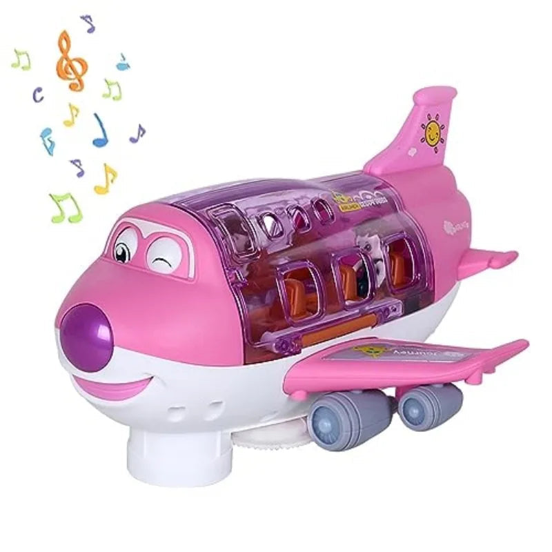 Kids Toys Electric Plane Aircraft Toys Car Airplane Model Music Simulation Boy Children Traffic Toy Christmas Gifts for Girls Good Vibrations