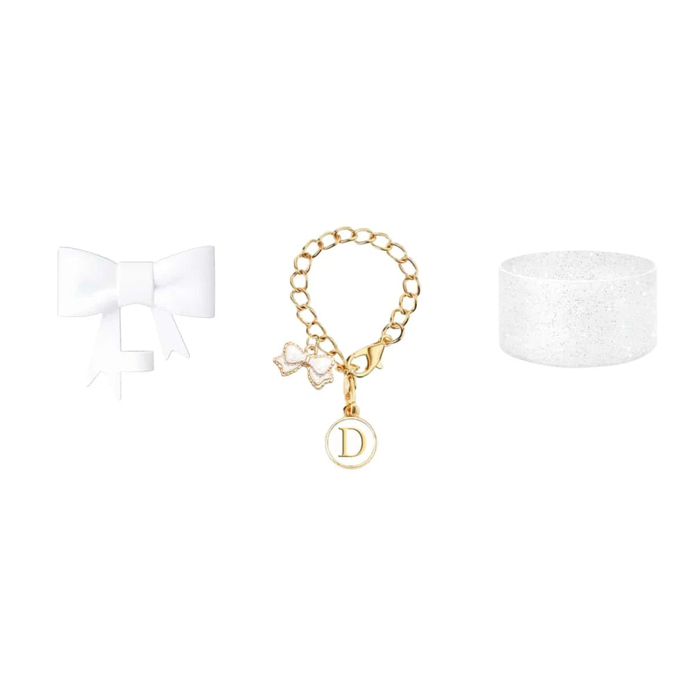 3pcs Accessories Set for Stanley Tumbler with Handle 1cm Straw Topper Cover Diamond Butterfly Charm Glitter Silicone Boot-White Good Vibrations Adult Super Store