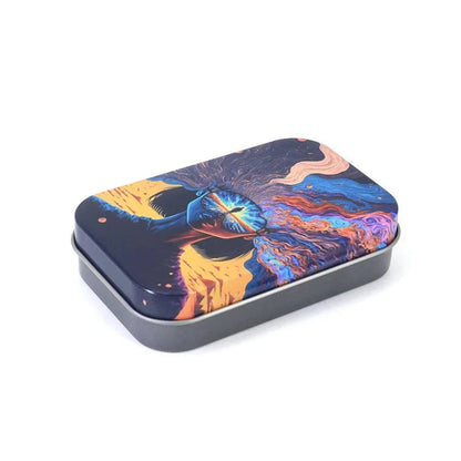 Tinplate Cigarette Case Tobacco Storage Box Humidor Rolling Paper Box Jewelry Candy Coin Key Organizer Flip Gifts Sealed Good Vibrations Adult Super Store