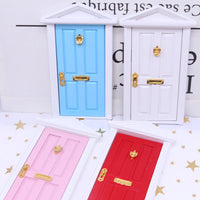 1PC Dollhouse Christmas Wooden Pointed Top Door And Square Door BJD Simulation Model For Miniature Furniture Scene Decoration Good Vibrations
