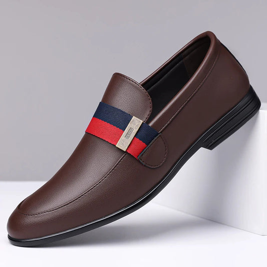 Mens Formal Shoes 2026 Fashion Patent Leather Dress Shoes for Men Loafers Spring Autumn Brand Business Office Wedding Footwear Good Vibrations