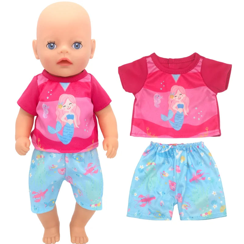36cm Reborn Baby Doll Clothes 14 Inch Doll Outfit Rompers Toys Wears Good Vibrations