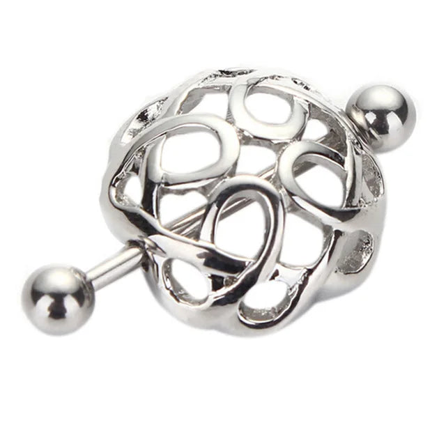 Straight Rod Snake Wing Nipple rings Breast Ring Heart Shaped Adjustable Nipple Piercing Human Jewelry Good Vibrations