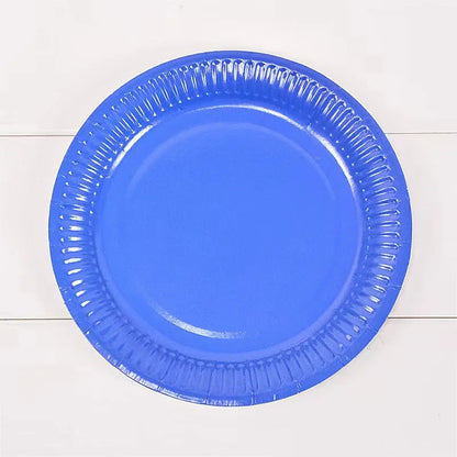 Solid Disposable Tableware Set, Party Supplies, Paper Plates, Wedding, Birthday Party Decor, Adult Favor, Black, Green, Blue, Good Vibrations