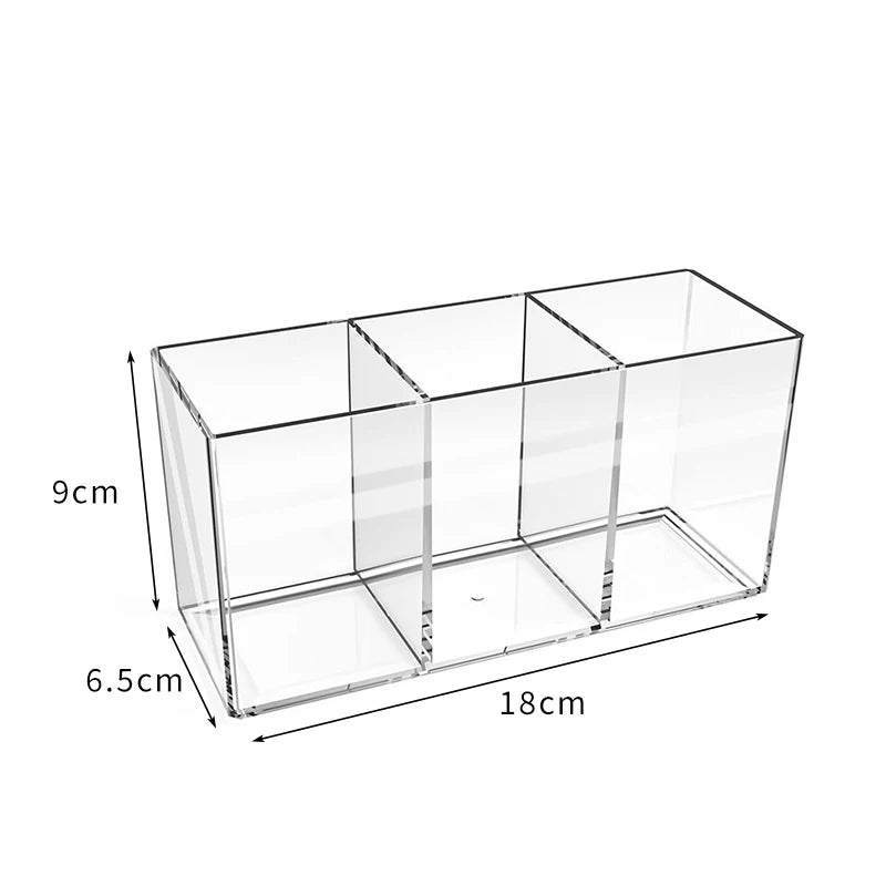 Transparent lipstick Cosmetic Makeup Acrylic Makeup Brush Tool Storage Box Case Make-up Brush Holder Table Organizer Makeup Tool Good Vibrations
