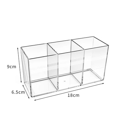 Transparent lipstick Cosmetic Makeup Acrylic Makeup Brush Tool Storage Box Case Make-up Brush Holder Table Organizer Makeup Tool Good Vibrations