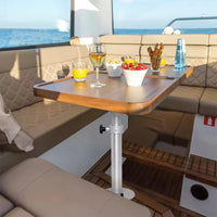 RV Table Leg RV Table Stand Table Pedestal Leg 460 to 700mm Adjustable 360° Rotatable for RV Camper Boat Yacht Home ﻿ Good Vibrations
