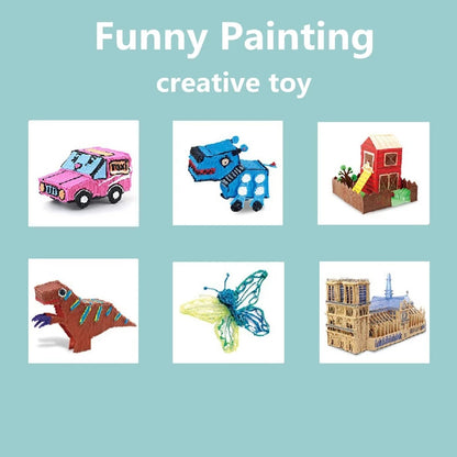 3d Pen for kids Creatived Toy DIY 3D Printing Pen Type-C Rechargeable 3D Pens Set with 200M PLA Filament for Children Gift Good Vibrations