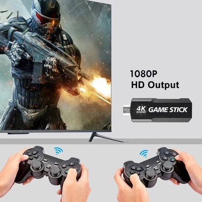 2025 New Video Game Console Double Wireless Controller Game Stick Retro Game Console 4K HD 128G 40000 Games 2.4G For PSP PS1 GBA Good Vibrations