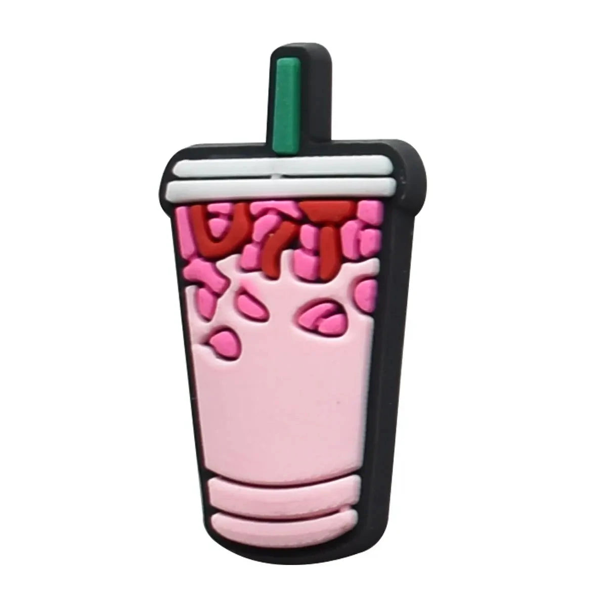 Hot Sales 1Pcs Pink Shoe Charms for Crocs Accessories Pin Shoe Wristband Croc Decorations Buckle Girls Women Party Gifts Good Vibrations