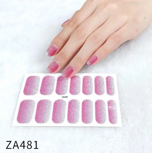 Nail Stickers DIY Decals For Nail Art Wraps Women Beauty Full Cover Nail Manicures Decorations Uñas Postizas Press On Nails Good Vibrations