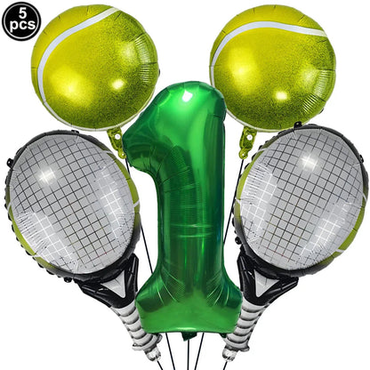 Tennis Party Supplies Paper Plate Napkin Cup Tableware for Boys Baby Shower Tennis Ball Sports Themed Party Birthday Decoration Good Vibrations