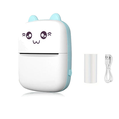 Mini HD Portable Label Thermal Printer Endurance Bluetooth Printer for Student Error Title Note Wrong Pocket Inkless Printing Good Vibrations
