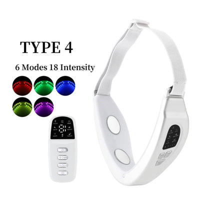 Face Lifting Device Red Light Skin Rejuvenation V Face Massager Double Chin Lift Up with Remote Control Facial Beauty Instrument Good Vibrations