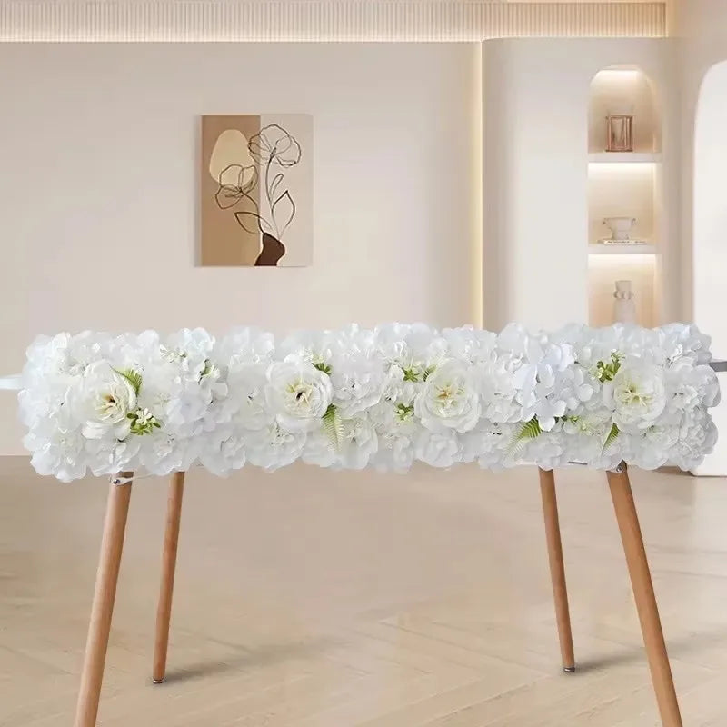 Wedding Flowes Artificial Flower Wall Panels White Flowers For Wedding Decoration Anniversary Decor Festive Party Supplies Good Vibrations