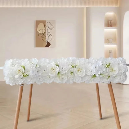 Wedding Flowes Artificial Flower Wall Panels White Flowers For Wedding Decoration Anniversary Decor Festive Party Supplies Good Vibrations