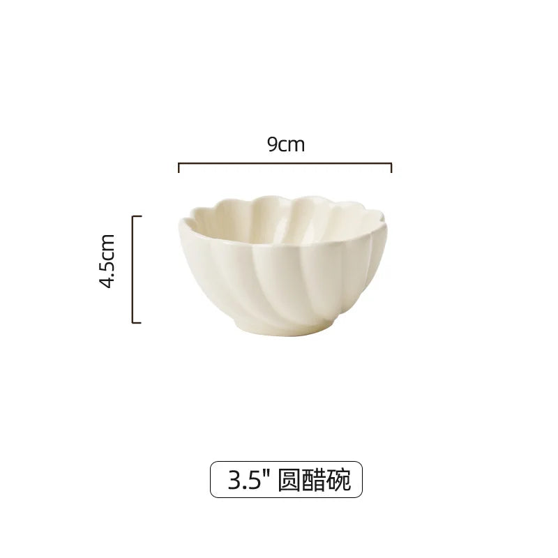 Early Spring Simple Dish Set Home Ins Wind Ceramic Tableware Light Luxury Modern Good Vibrations