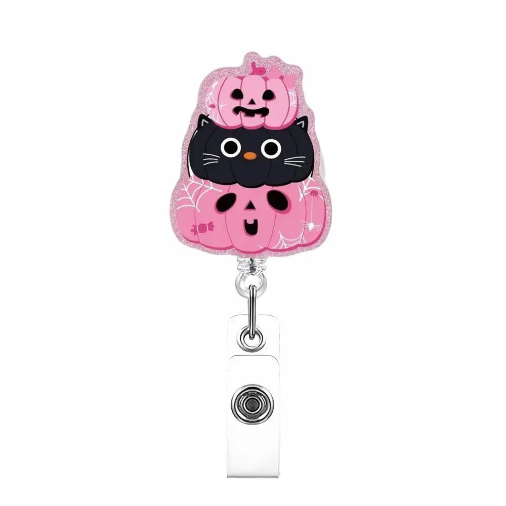 New Glitter Acrylic Retractable Nurse Badge Reel Doctor Teacher Student Name Id Card Holder Keychains Lanyard Wholesale Good Vibrations