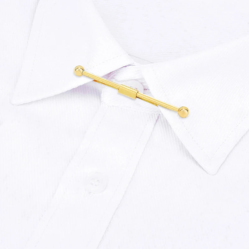 Tie Clip Fashion Style Ties for Men Metal Tone Simple Bar Clasp Practical Clasp Tie Pin for Mens Collar Clip Necktie Accessories Good Vibrations