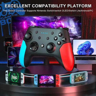 Switch Pro Controller Bluetooth Wireless Gamepad PC Gaming Control Android/iOS Mobile Phone Joystick Game Console Accessories