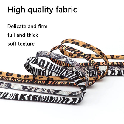 Leopard Zebra Tiger Snake Shoelaces Flat Shoe Laces for Sneakers Animal Pattern Print Shoelace Women Man Luxurious Shoestrings Good Vibrations