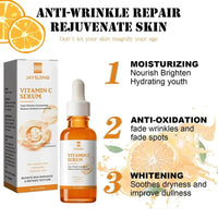 Vitamin C Wrinkle Remover Face Serum Lifting Firming Fade Fine Lines Anti-aging Essence Whitening Brighten Nourish Skin Care Good Vibrations