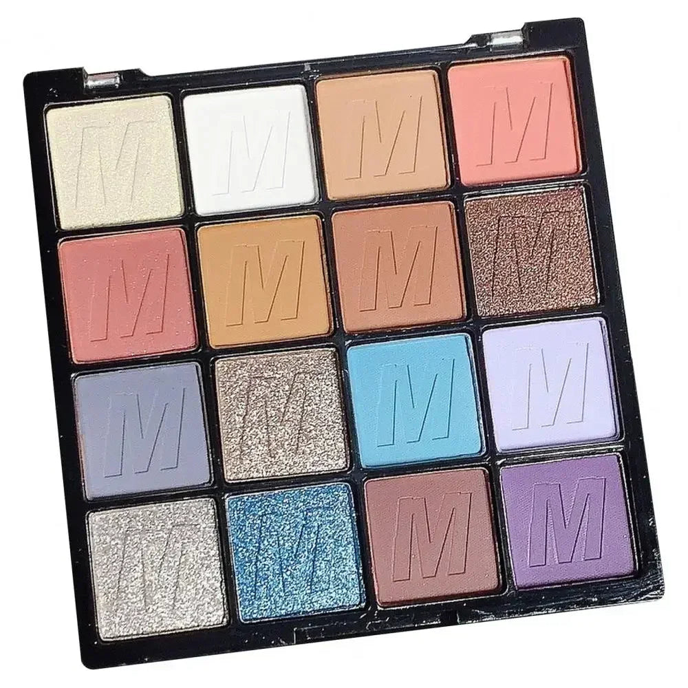Pearlescent Eyeshadow Palette Matte Shimmer Eye Shadow Delicate Easy To Clear Lasting 16 Colors Women Beauty Eye Makeup Cosmetic Good Vibrations