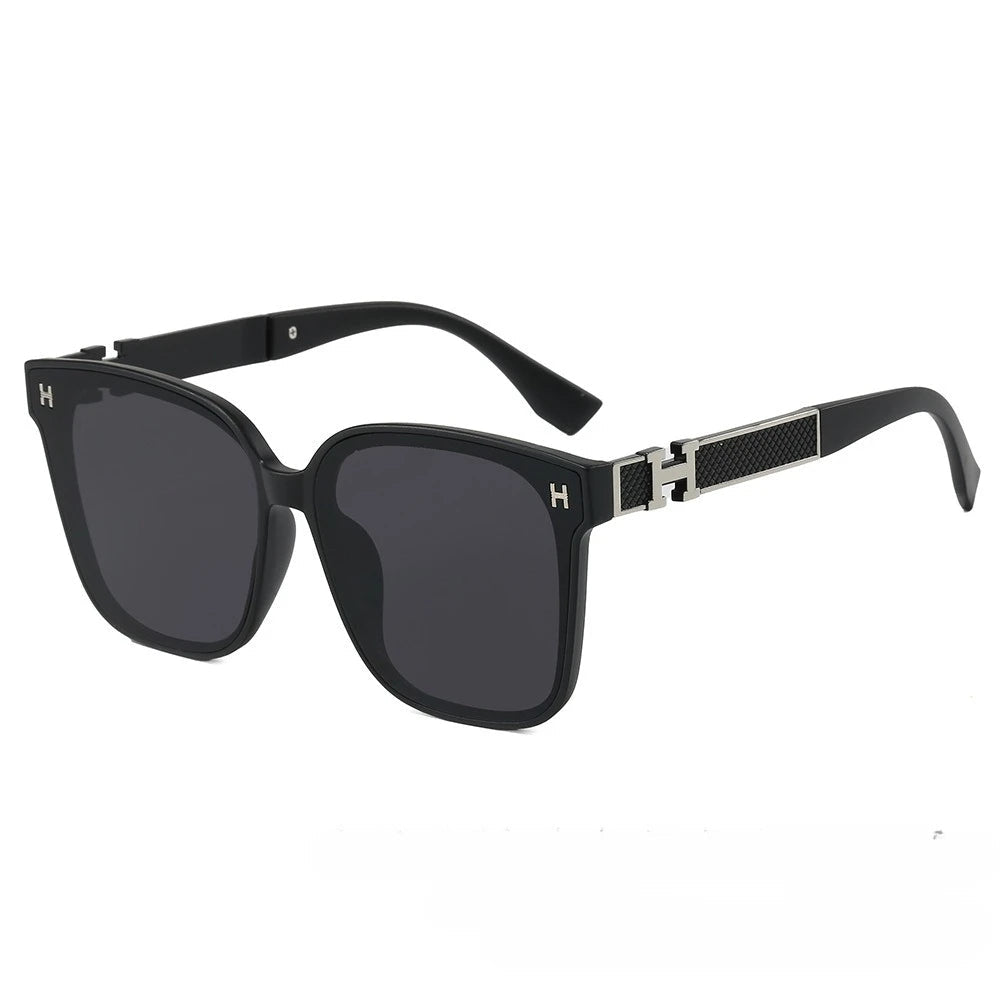 2025 New! Fashion Forward Large Frame Square Unisex Sunglasses UV Protected Ideal for Retro Trend Street Photography Good Vibrations
