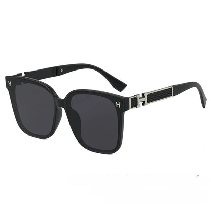 2025 New! Fashion Forward Large Frame Square Unisex Sunglasses UV Protected Ideal for Retro Trend Street Photography Good Vibrations