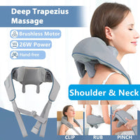 Wireless Neck And Back Massager Neck And Shoulder Kneading Massage Shawl Neck Cervical Relaxing Trapezius Massager Good Vibrations