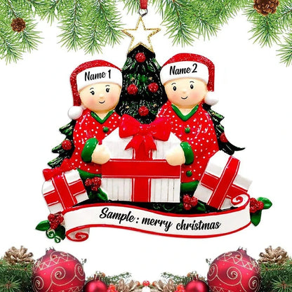 Christmas Pendant DIY Personal Family Christmas Decorations For Home 2023 Navidad Christmas Tree Hanging Ornament New Year 2024 Good Vibrations
